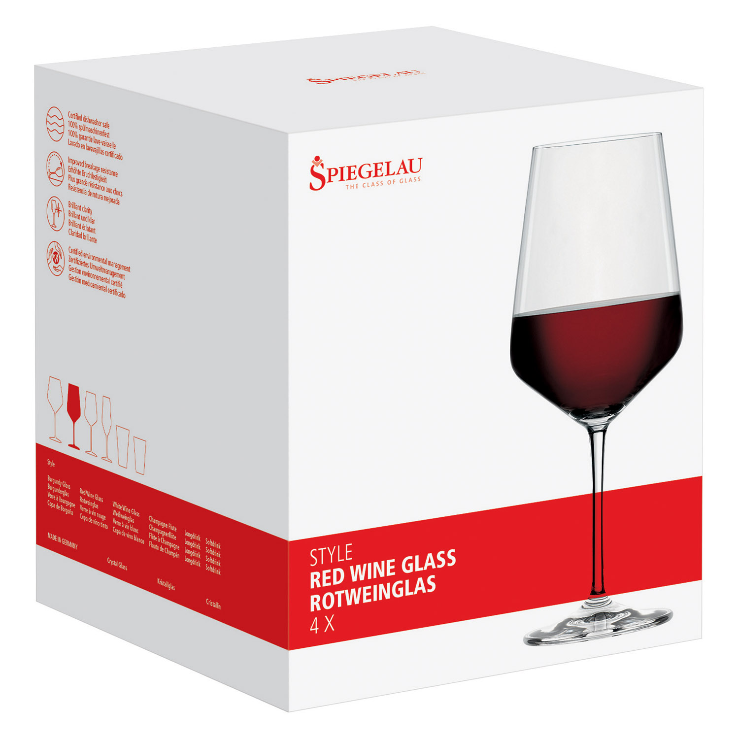 Set mit 4 Gläsern für Rotwein Style Spiegelau