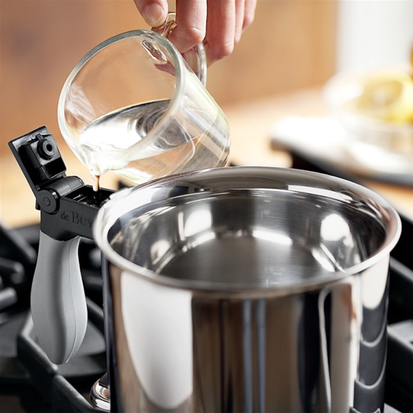 Milchtopf 16 cm, doppelwandig, de Buyer