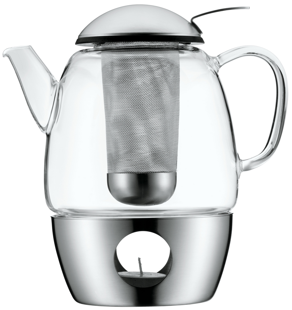 Teekanne mit Siebeinsatz SMARTEA 1 l, mit Stövchen, WMF