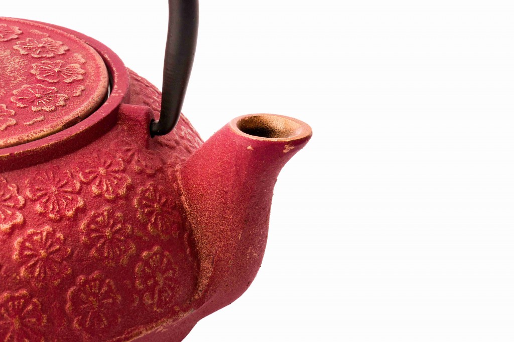 Teekanne und Teetassen Set SHANGHAI, 3-teilig, 600 ml, rot, Bredemeijer
