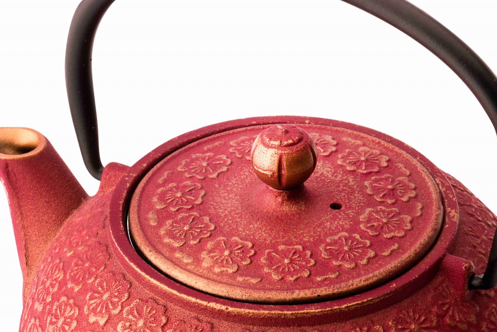 Teekanne und Teetassen Set SHANGHAI, 3-teilig, 600 ml, rot, Bredemeijer