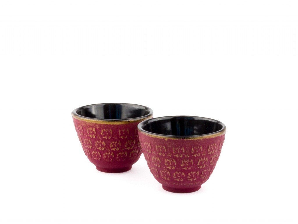 Teekanne und Teetassen Set SHANGHAI, 3-teilig, 600 ml, rot, Bredemeijer