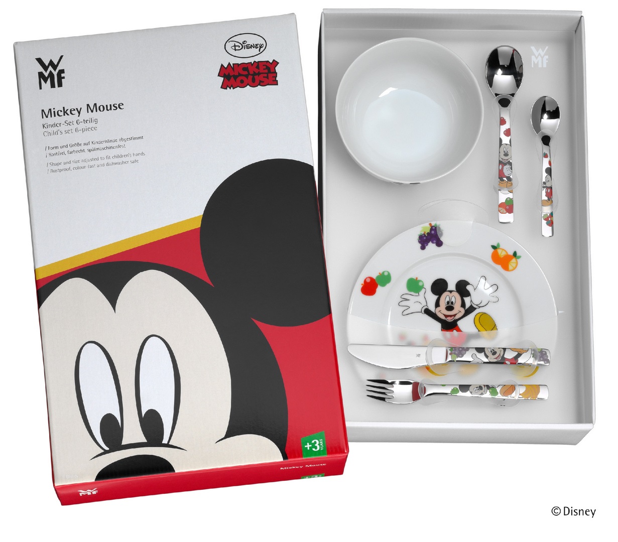 Kinder Geschirrset MICKEY MOUSE DISNEY, 6-teilig, WMF