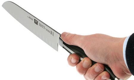 Santoku Messer TWIN CUISINE, mit ovalen Rillen, Zwilling