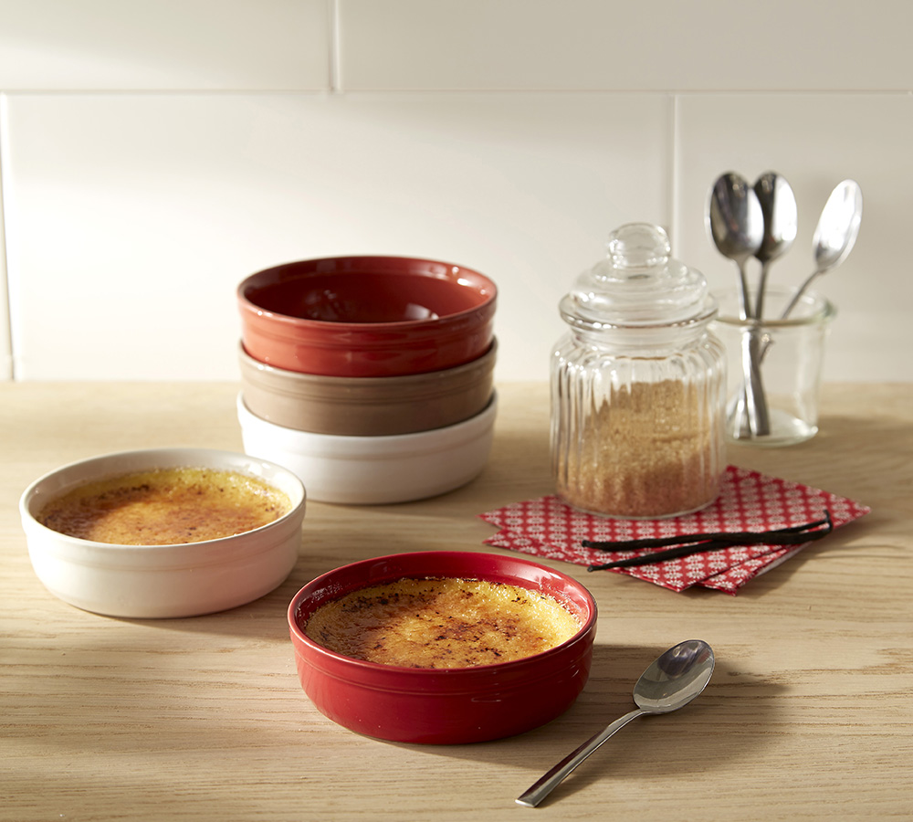 Crème Brûlée Schale 12 cm, 2er-Set, burgunderrot, Emile Henry