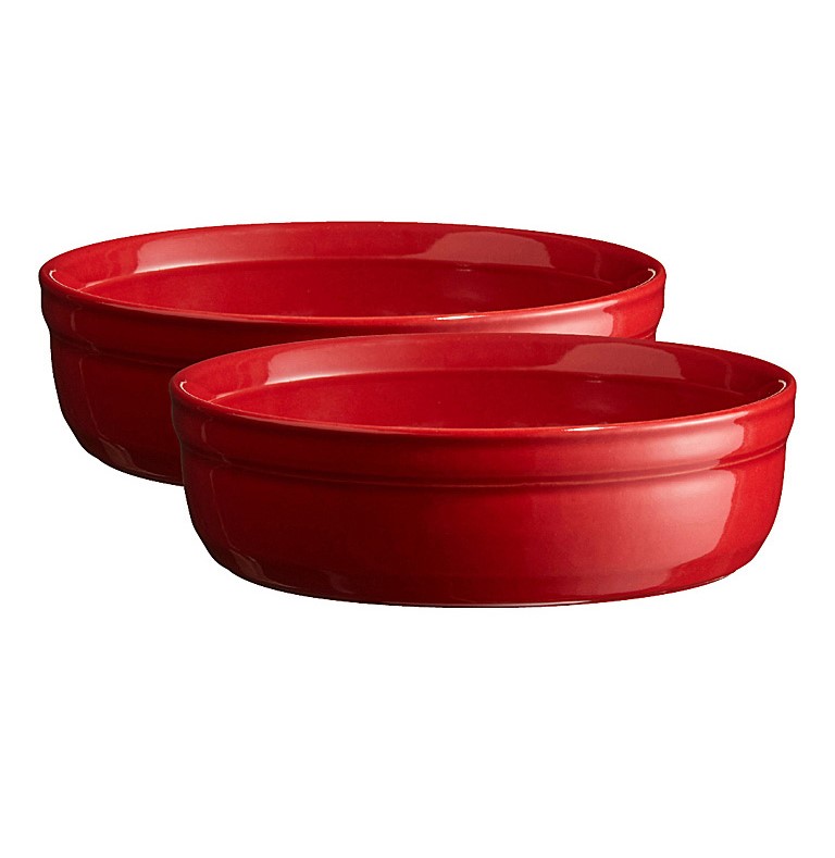 Crème Brûlée Schale 12 cm, 2er-Set, burgunderrot, Emile Henry