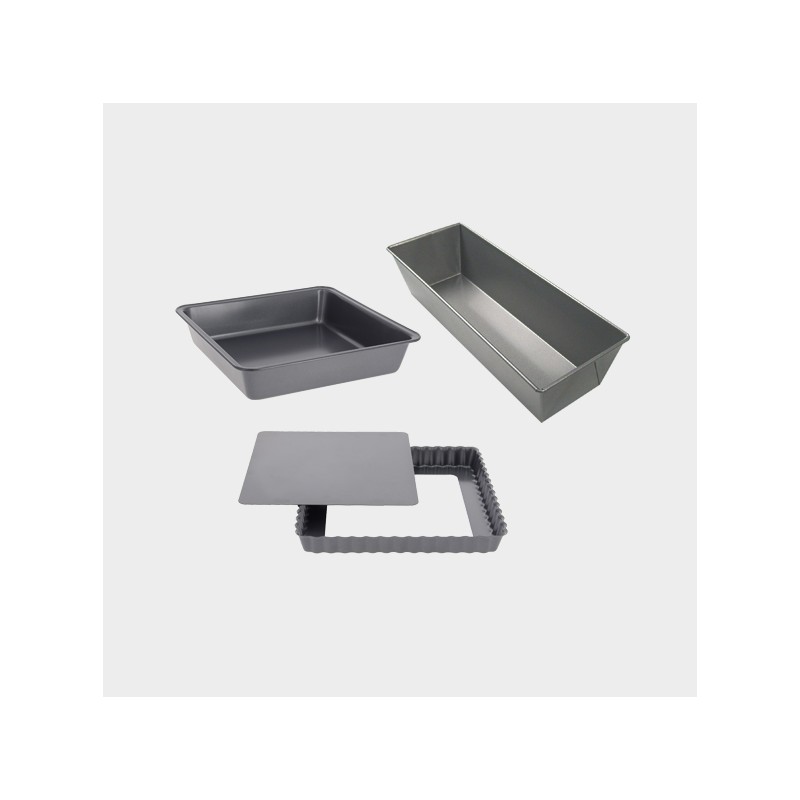 Backform, 3-teilig, Stahl, de Buyer