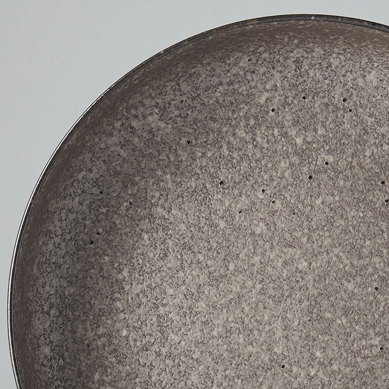Dessertteller EARTH BLACK 22 cm, hoher Rand, MIJ