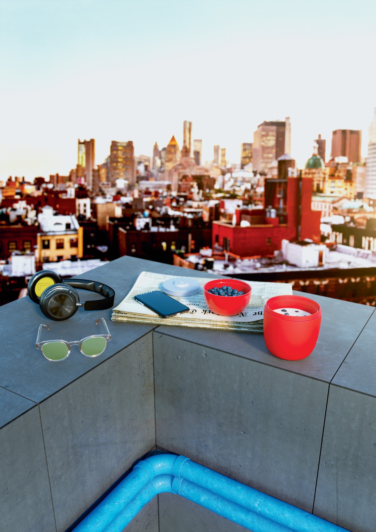 Lunchbox FOOD A PORTER, grau, Alessi