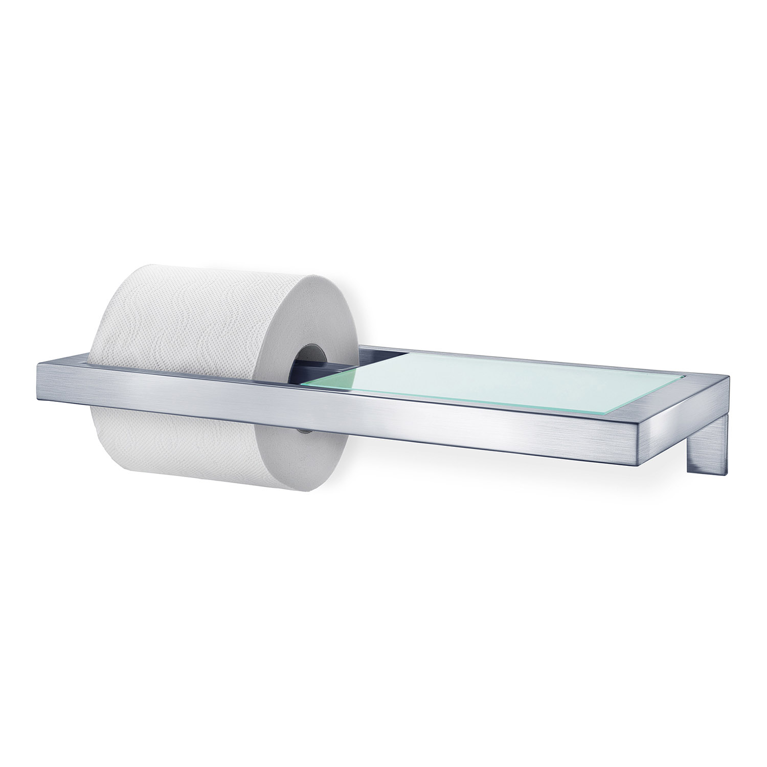 Toilettenpapierhalter MENOTO, Edelstahl matt, Glas, Blomus