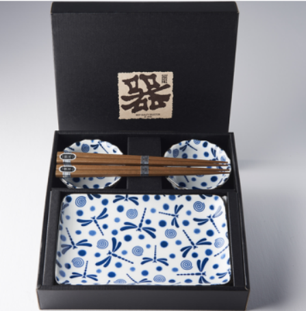 Suhi Set BLUE DRAGONFLY, 6er-Set, MIJ