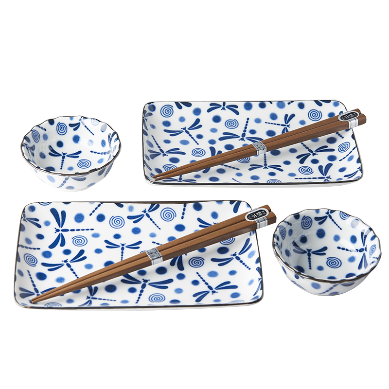 Suhi Set BLUE DRAGONFLY, 6er-Set, MIJ