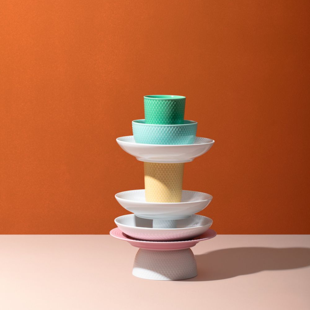 Dessertteller RHOMBE, 21 cm, rosa, Lyngby