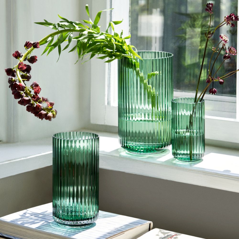 Vase 31 cm, grün, Lyngby