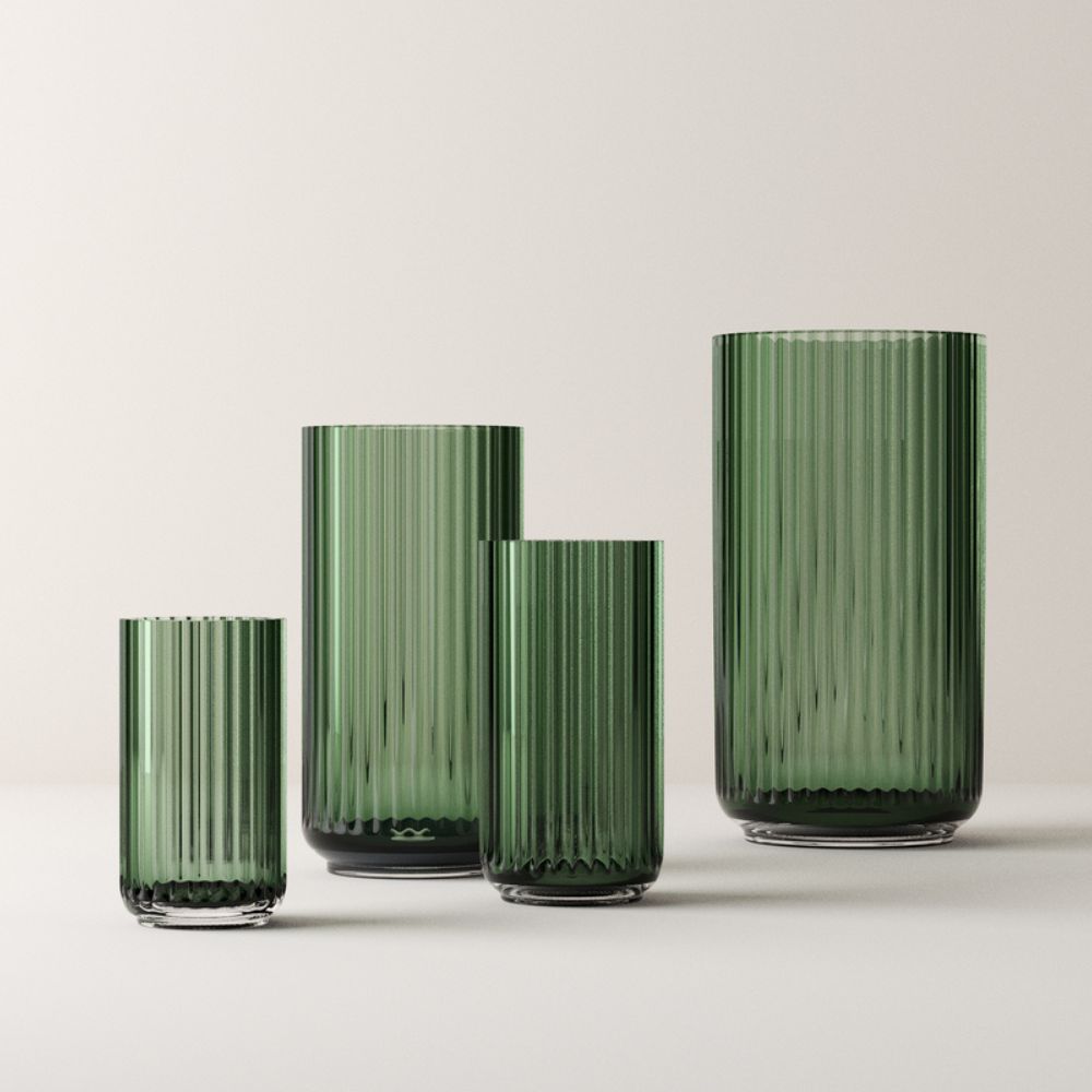Vase 31 cm, grün, Lyngby