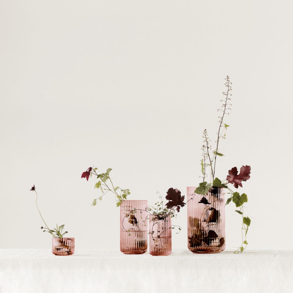 Vase 20 cm, Burgunderrot, Lyngby
