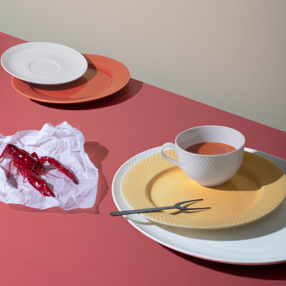 Dessertteller RHOMBE 23 cm, Terrakota, Lyngby