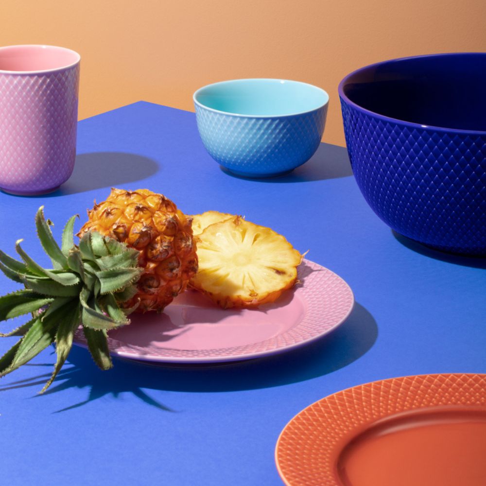 Dessertteller RHOMBE 23 cm, Terrakota, Lyngby