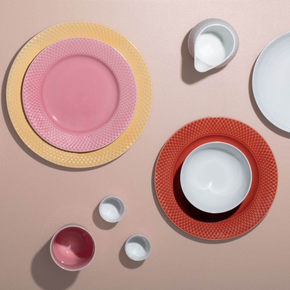 Dessertteller RHOMBE 23 cm, Terrakota, Lyngby