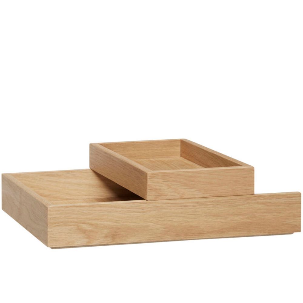 Schreibtisch Organizer RAIL, 2er-Set, Eiche, Hübsch