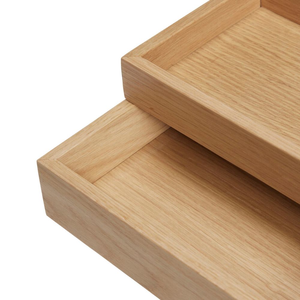 Schreibtisch Organizer RAIL, 2er-Set, Eiche, Hübsch