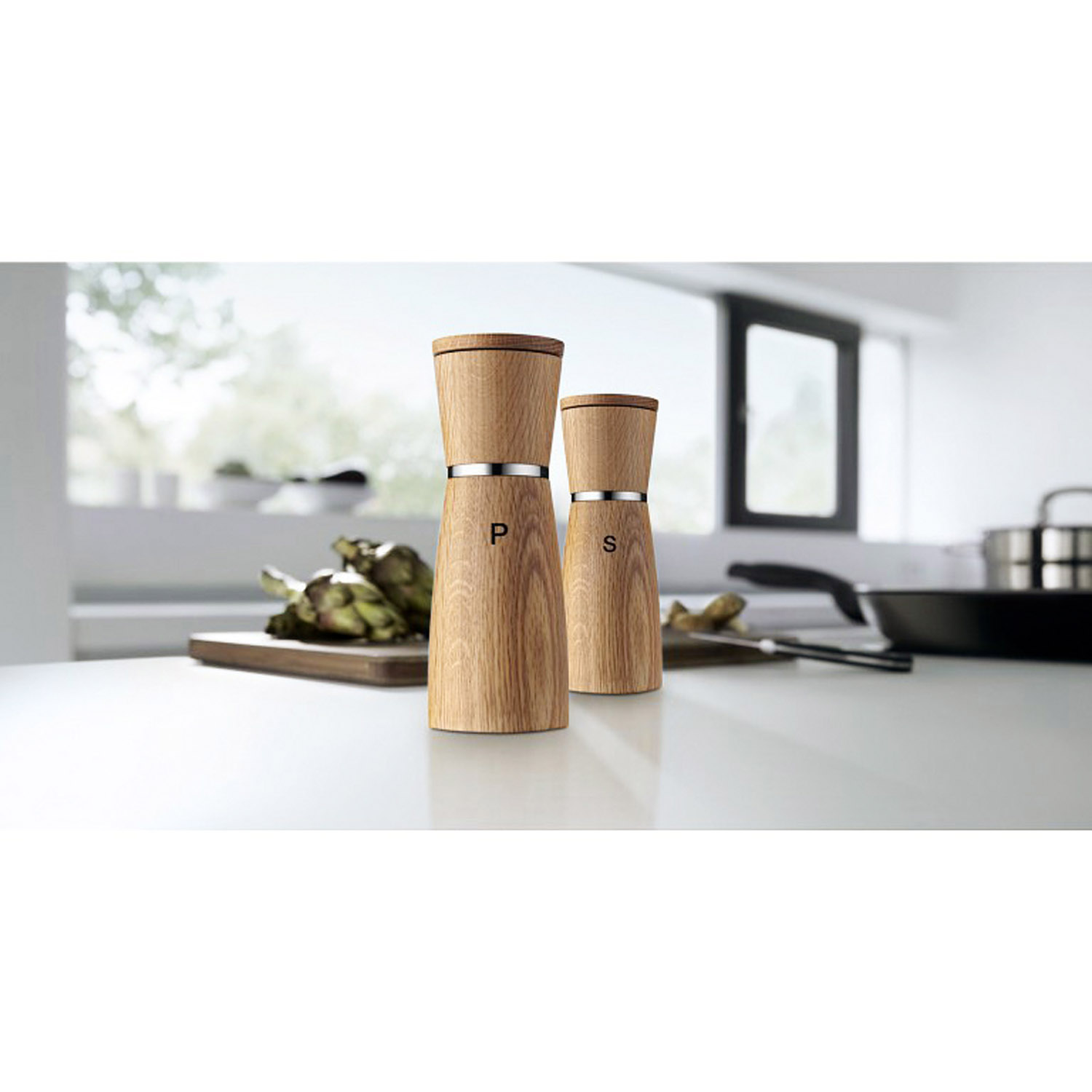 Salz- und Pfeffermühle Set CERAMILL NATURE, Holz, WMF