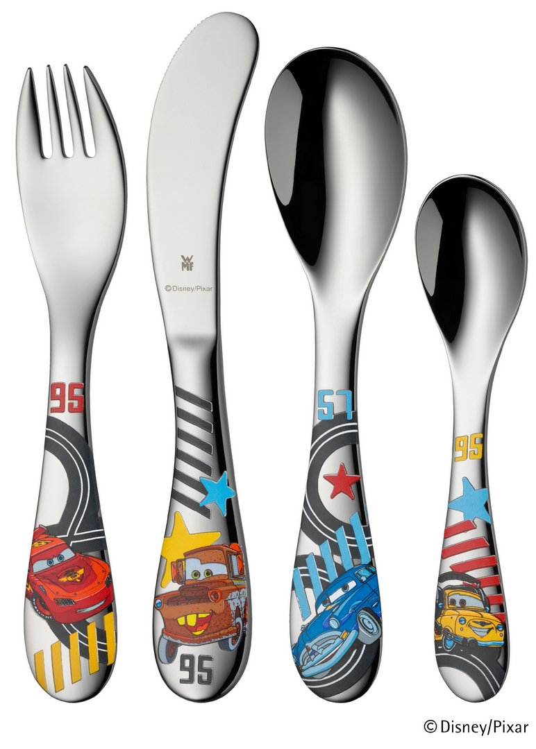 Kinder Besteck CARS 2 DISNEY, 4-teilig, WMF