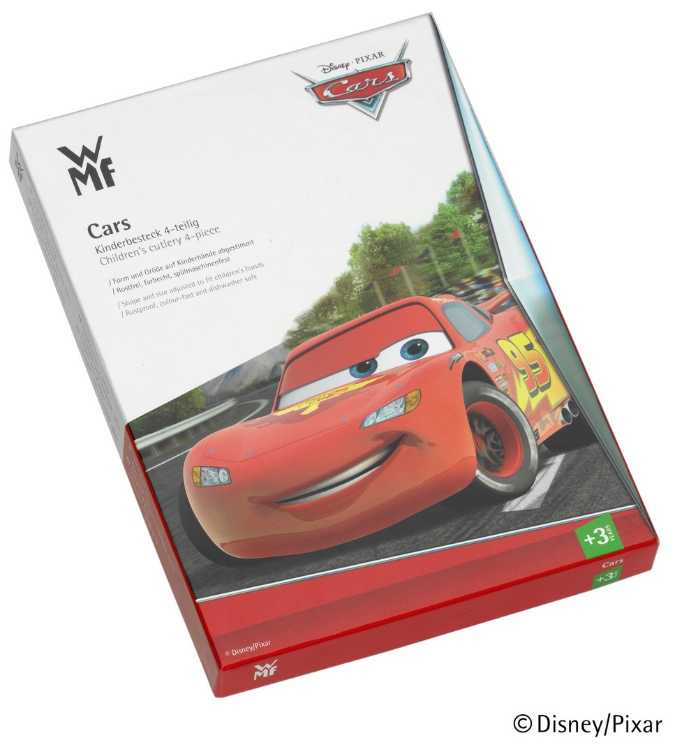 Kinder Besteck CARS 2 DISNEY, 4-teilig, WMF