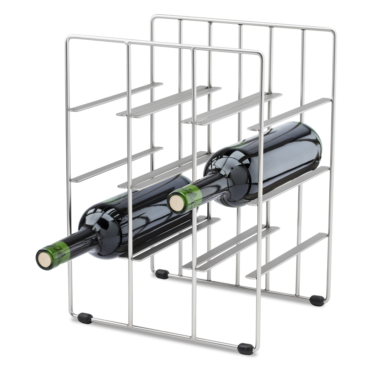 Weinflaschenregal PILARE, für 9 Flaschen, Chrom, Blomus