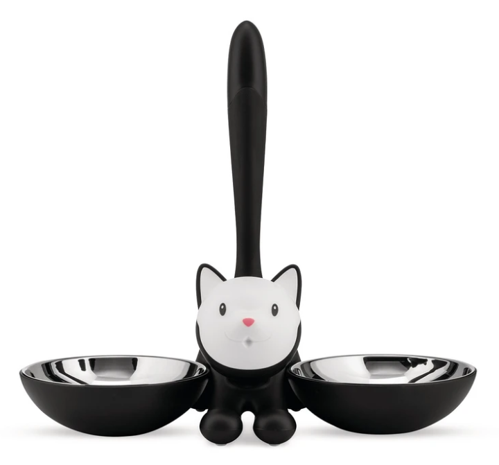 Katzennapf TIGRITO, schwarz, Alessi