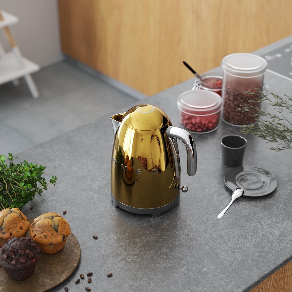Wasserkocher KLF03GOEU 1,7 l, Gold, Smeg