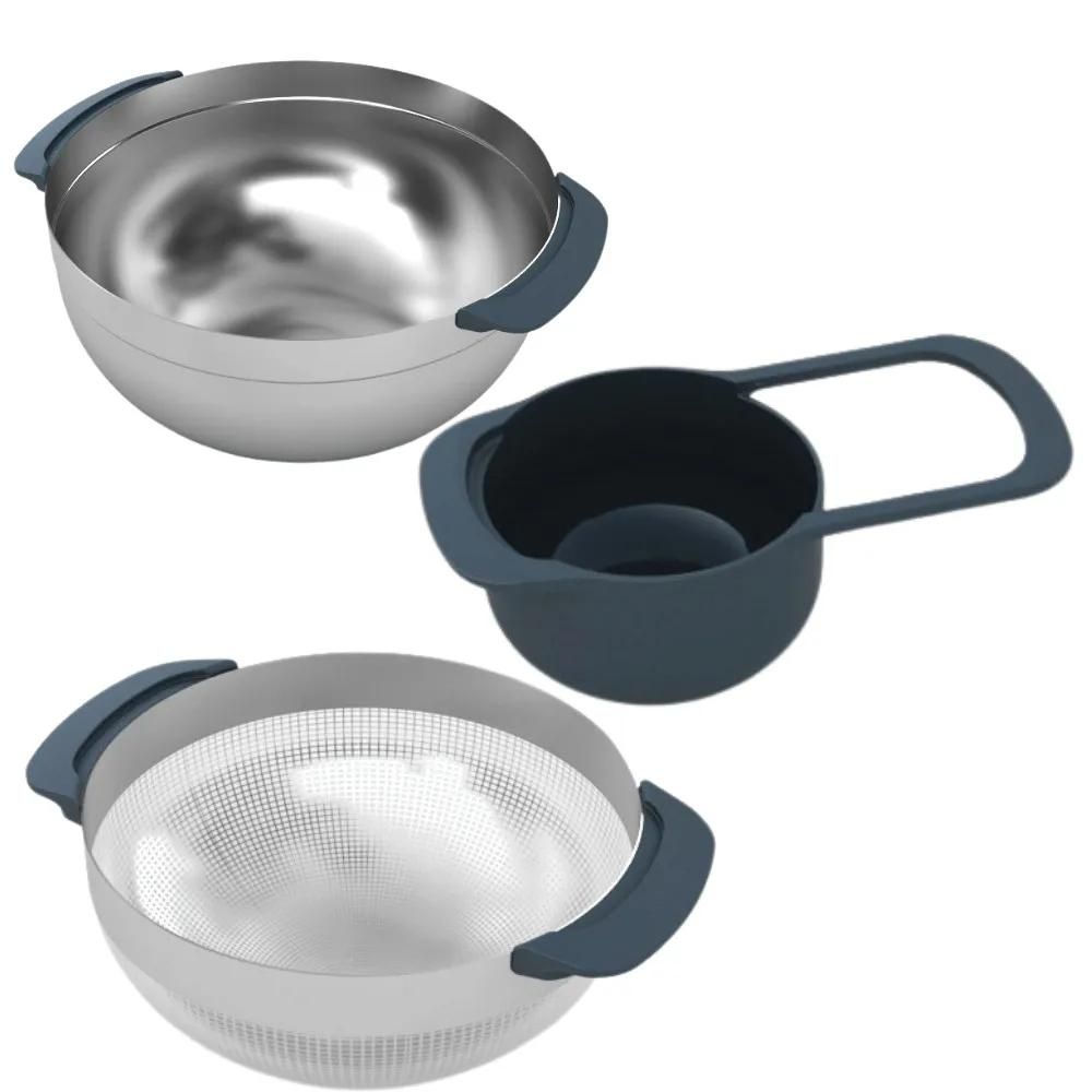 Küchenschüssel Set NEST 100 COLLECTION 95032, 9-teilig, Edelstahl, Joseph Joseph