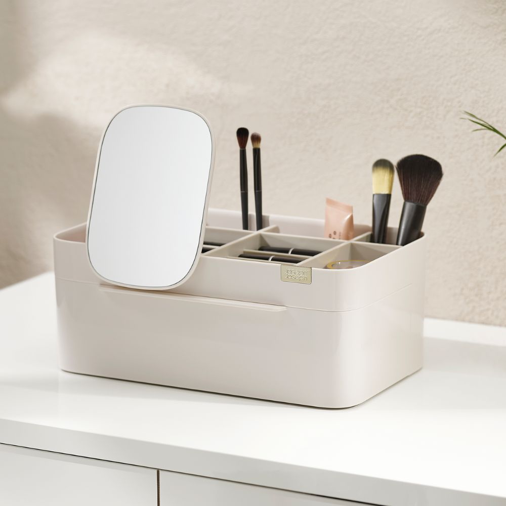 Make-up Organizer VIVA 75005, mit Spiegel, beige, Joseph Joseph