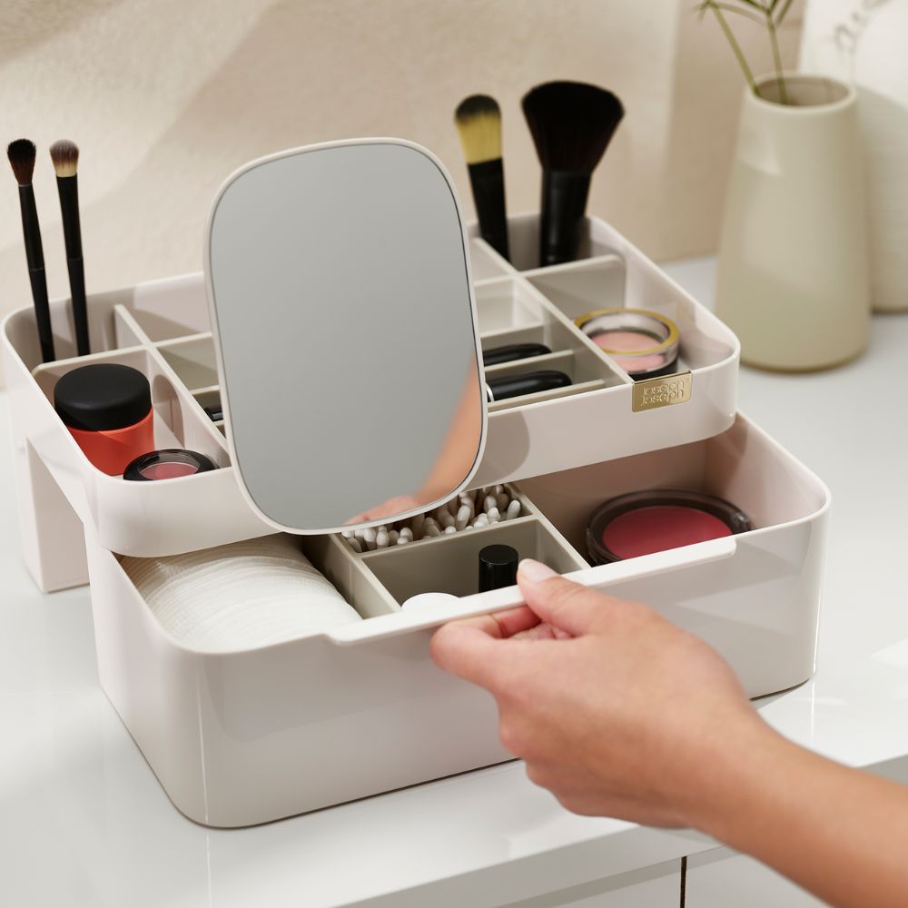 Make-up Organizer VIVA 75005, mit Spiegel, beige, Joseph Joseph