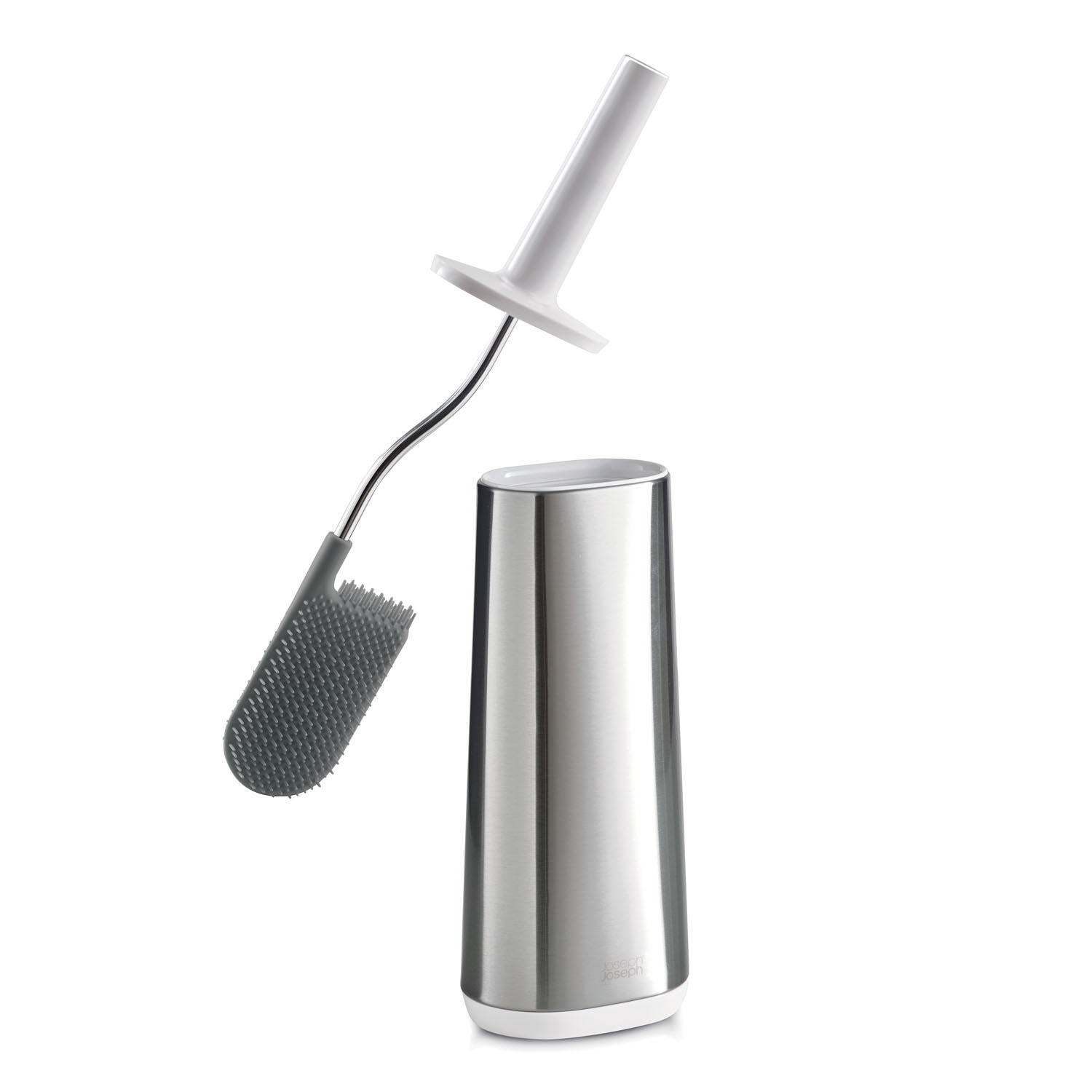 WC Bürstengarnitur FLEX STEEL 70517 weiß/Edelstahl, Joseph Joseph