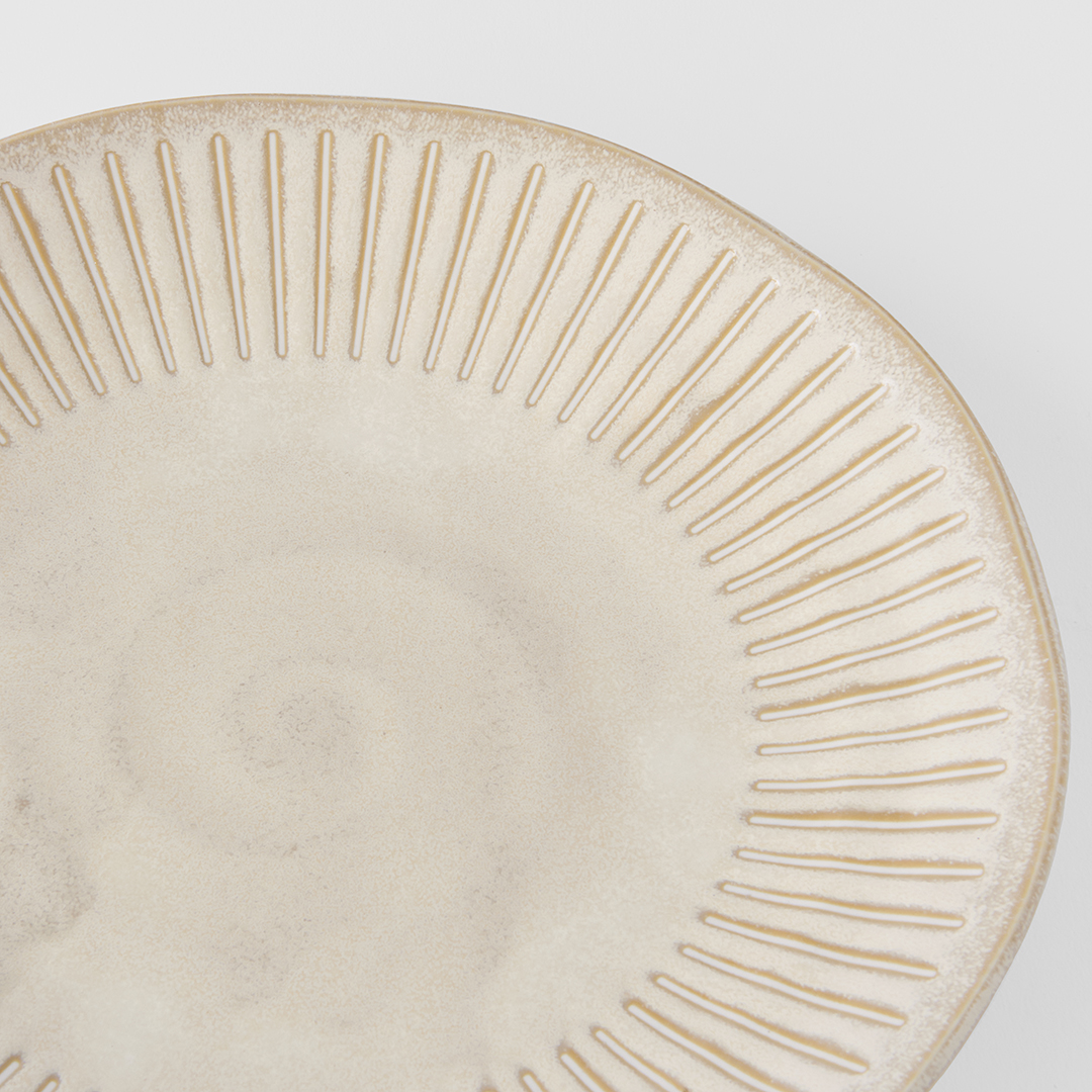 Speiseteller RIDGED ALABASTER 25 cm, MIJ