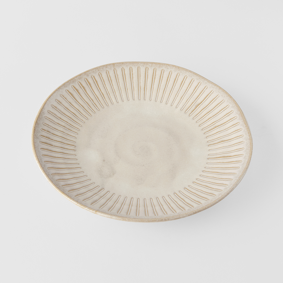 Speiseteller RIDGED ALABASTER 25 cm, MIJ