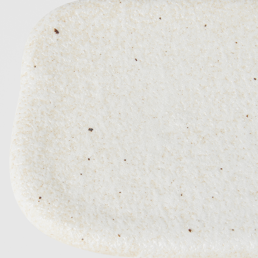 Sushi- und Sashimi-Teller SHELL WHITE WEAK, 16 x 11 cm, MIJ