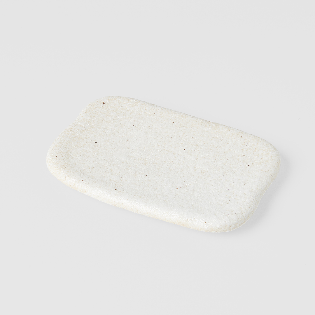 Sushi- und Sashimi-Teller SHELL WHITE WEAK, 16 x 11 cm, MIJ