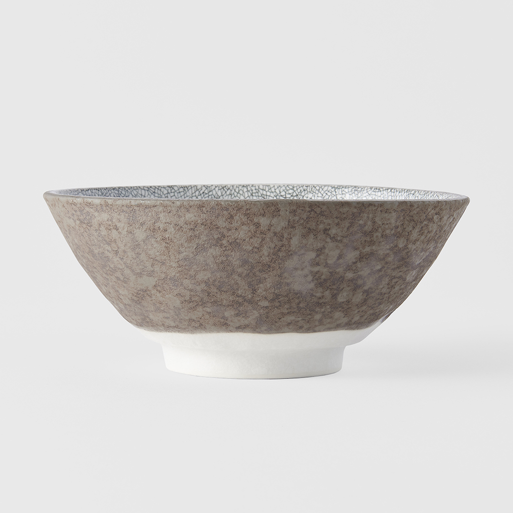 Udon Schale CRAZED GREY 19,5 cm, 800 ml, MIJ