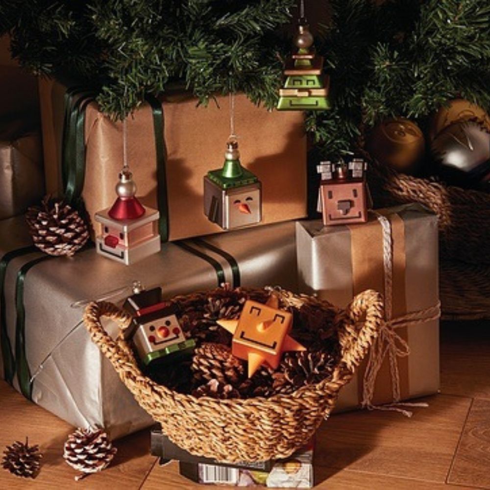 Weihnachtsschmuck SANTA CUBE, rot, Alessi