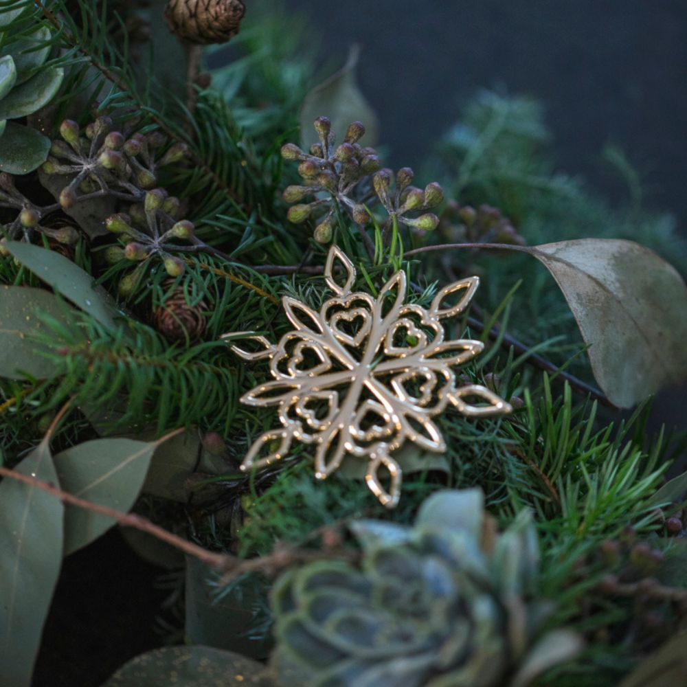 Weihnachtsschmuck FROSTFLOWER 7 cm, Silber, Rosendahl