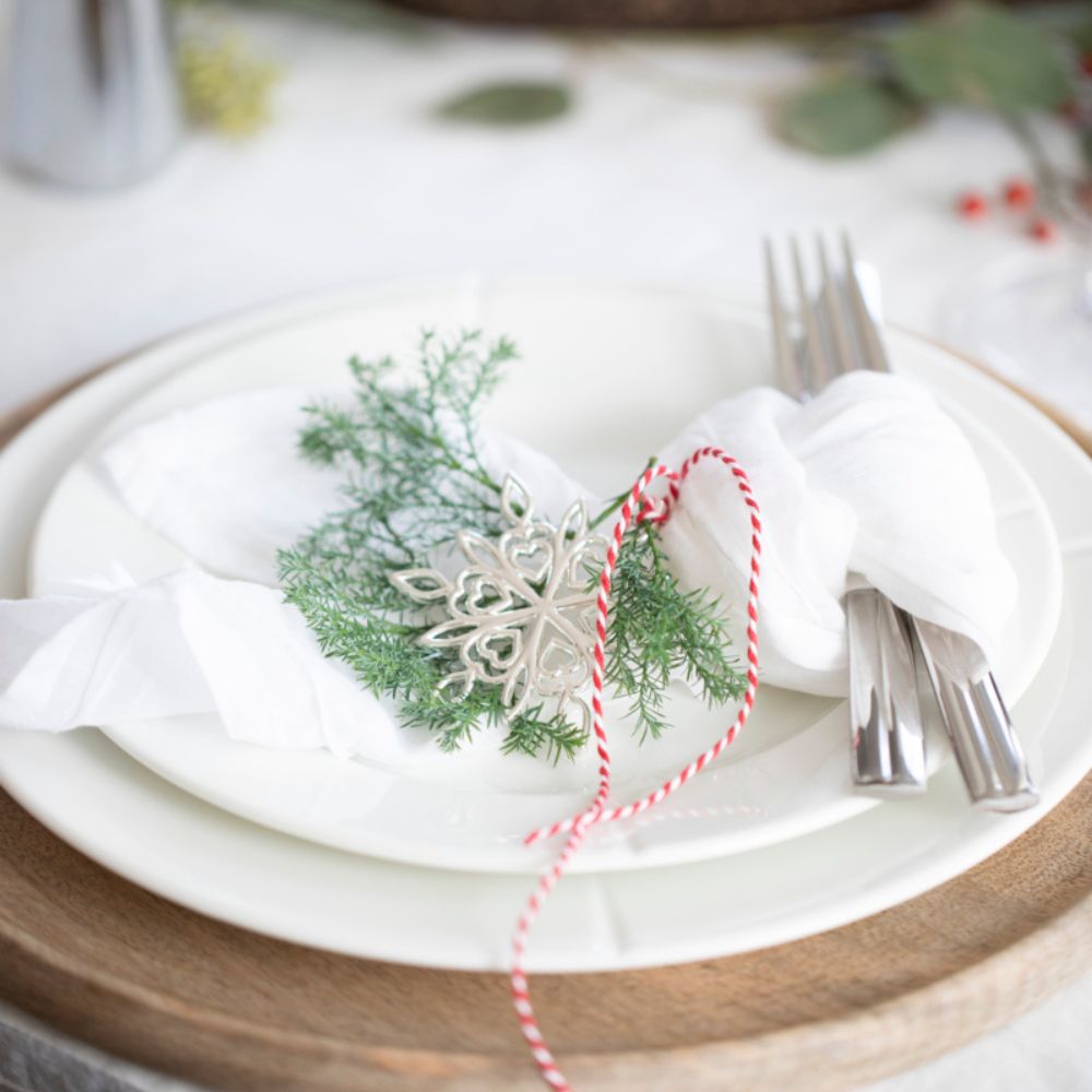 Weihnachtsschmuck FROSTFLOWER 7 cm, Silber, Rosendahl