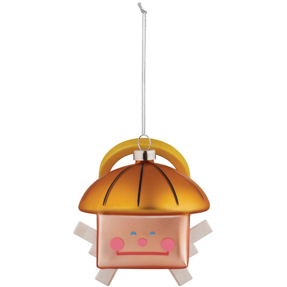 Weihnachtsschmuck QUADRANGELO orange, Alessi