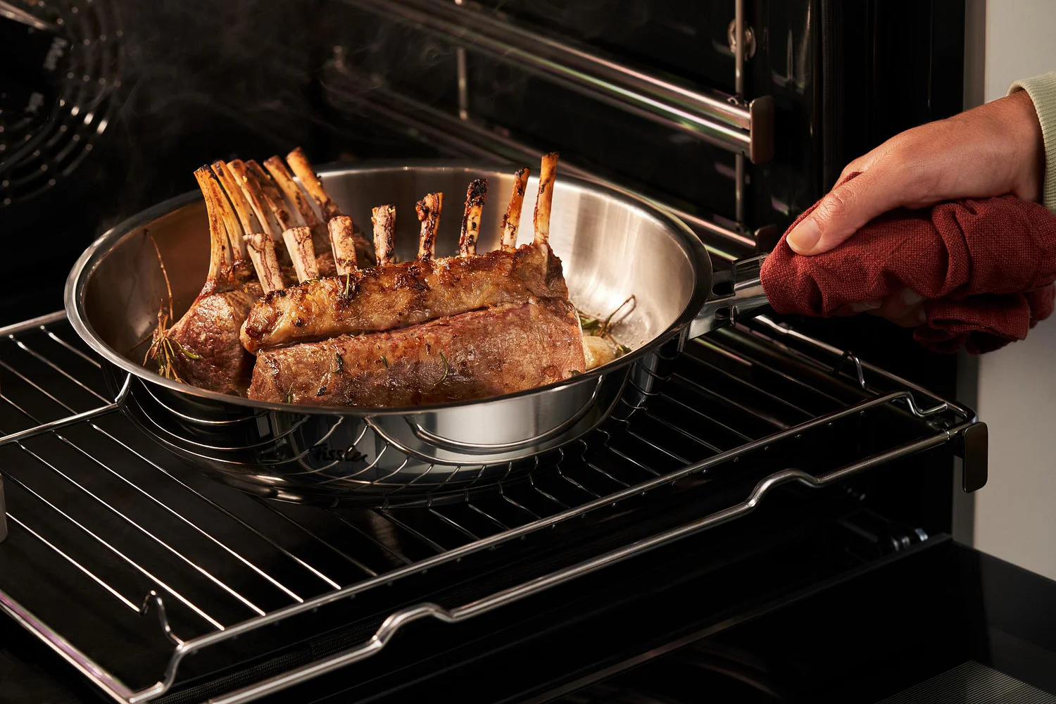 Bratpfanne STEELUX PRO 20 cm, 1,3 l, Edelstahl, Fissler
