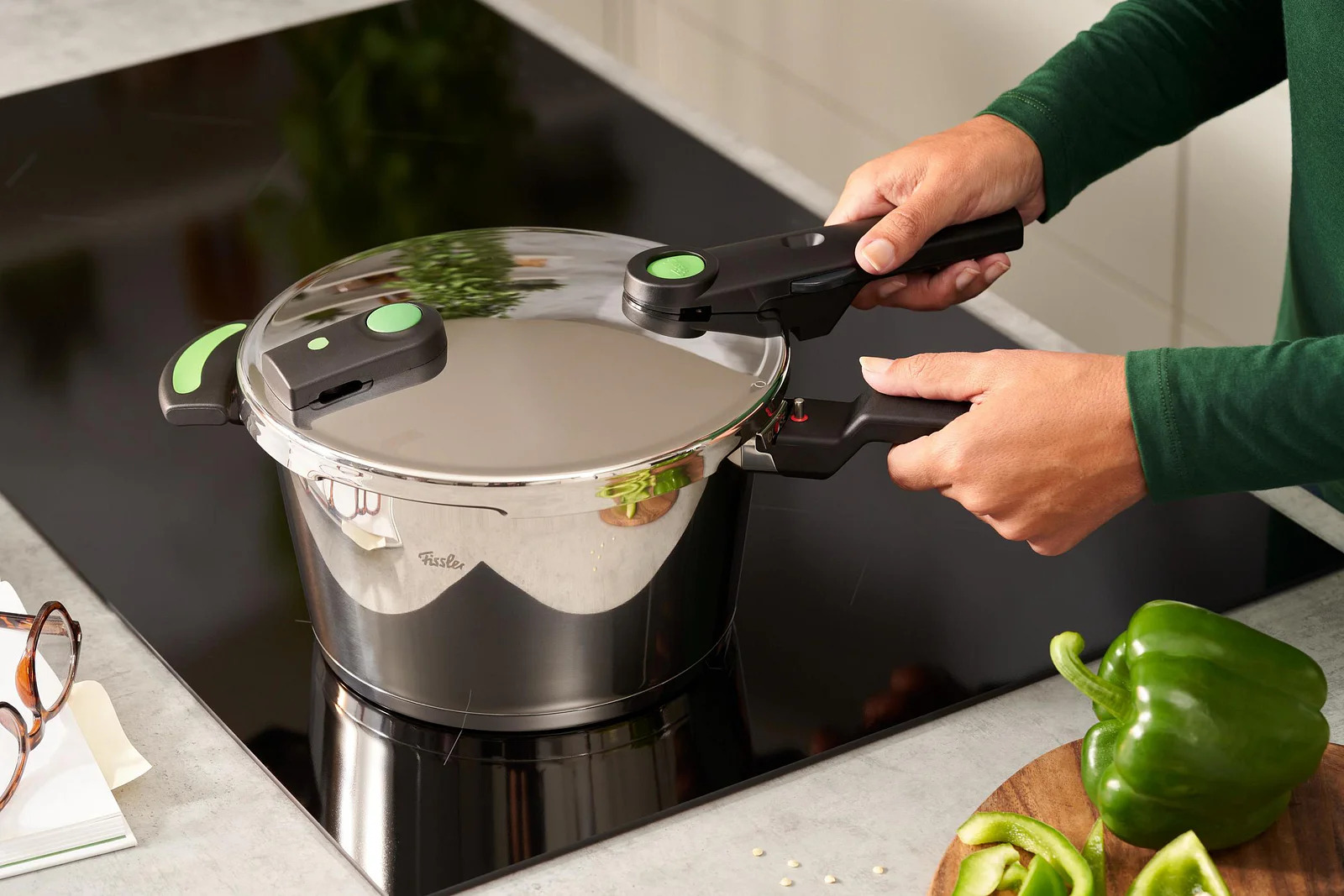 Schnellkochtopf VITAQUICK GREEN 22 cm, 6 l, Fissler