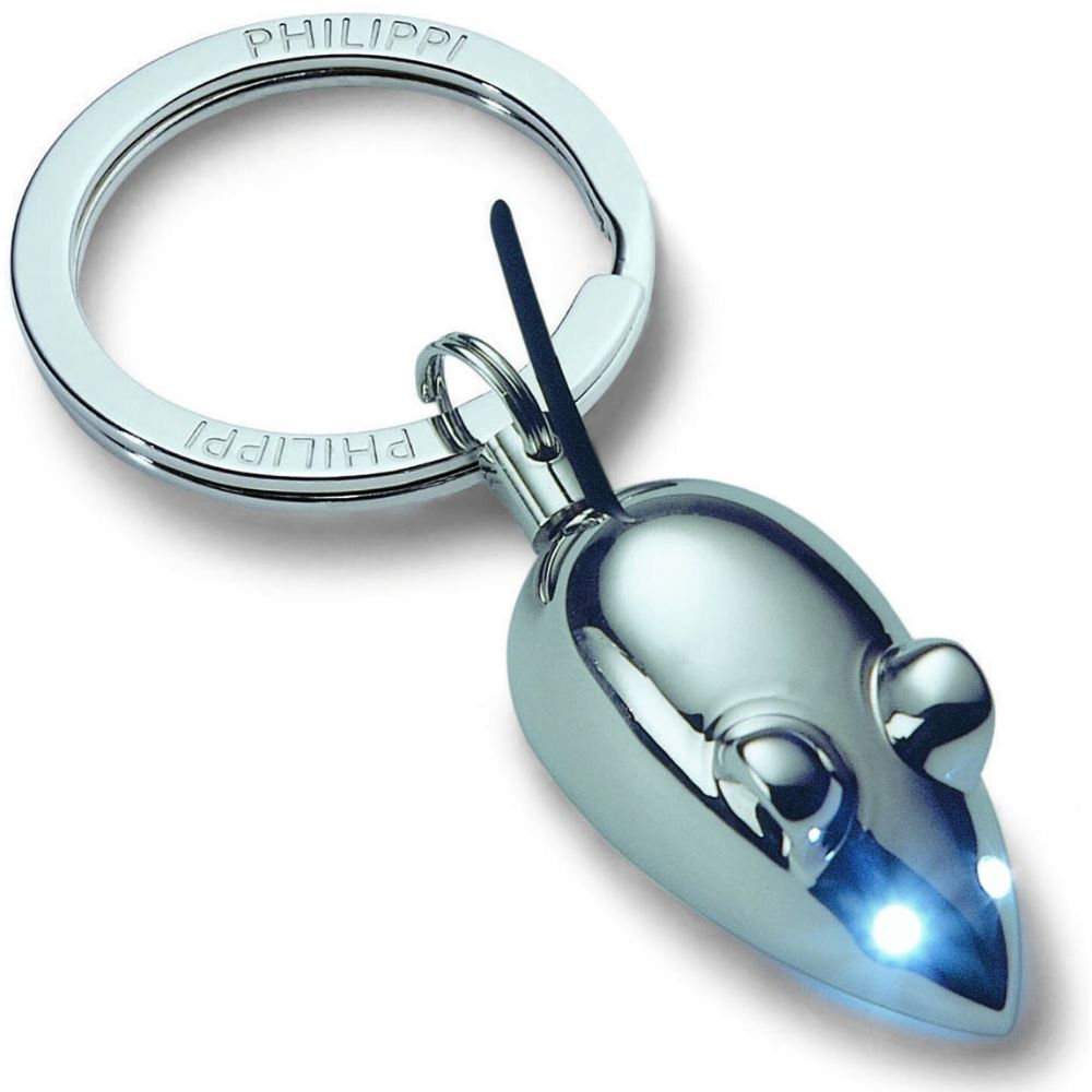 Schlüsselanhänger RACING MOUSE 5 cm, mit LED Licht, Philippi