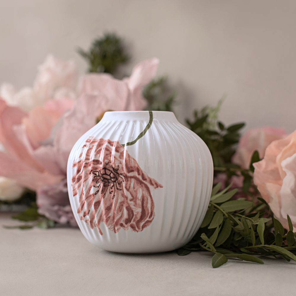 Vase HAMMERSHOI POPPY Kähler 13 cm weiß