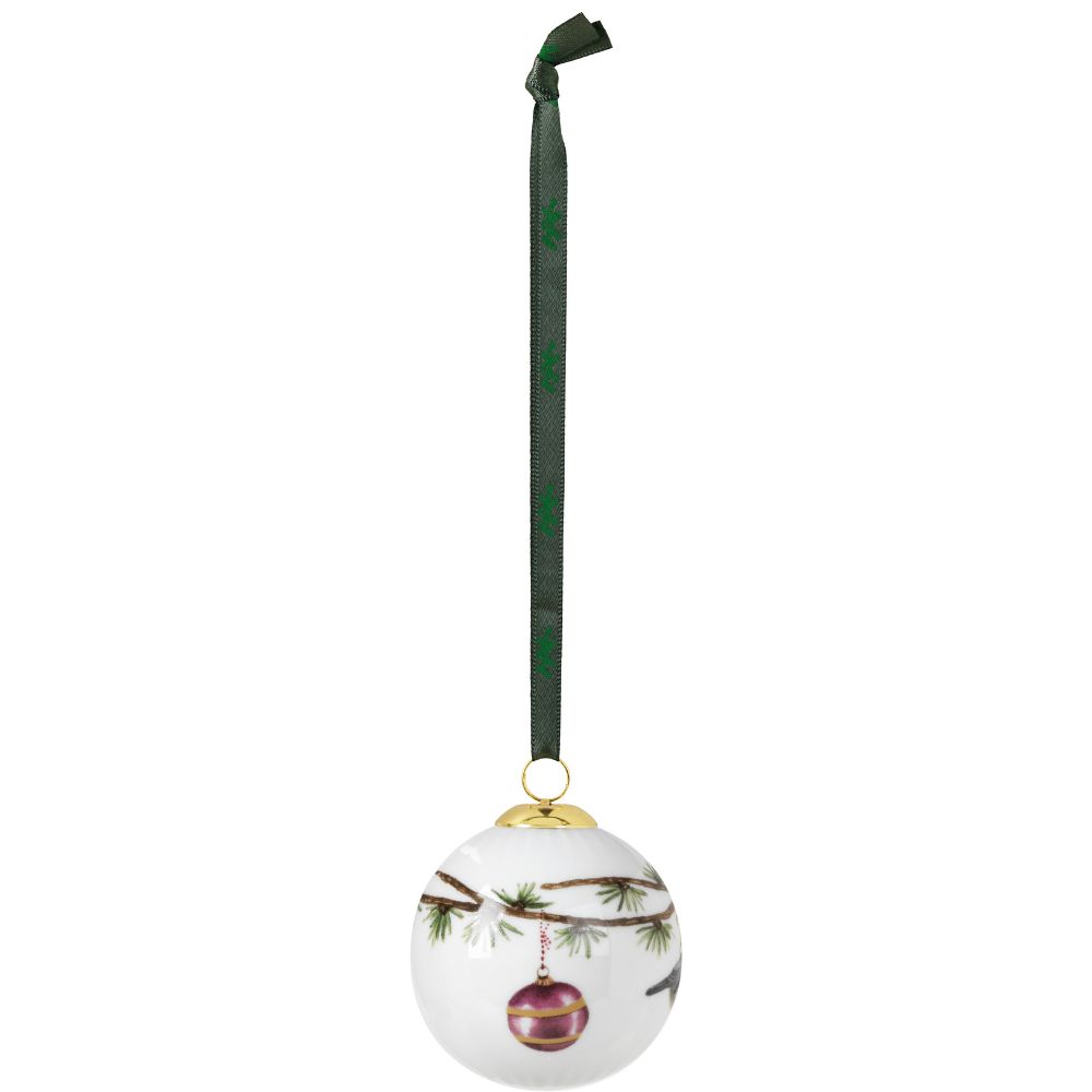 Weihnachtskugel HAMMERSHOI 2019, 330 ml, weiß, Kähler