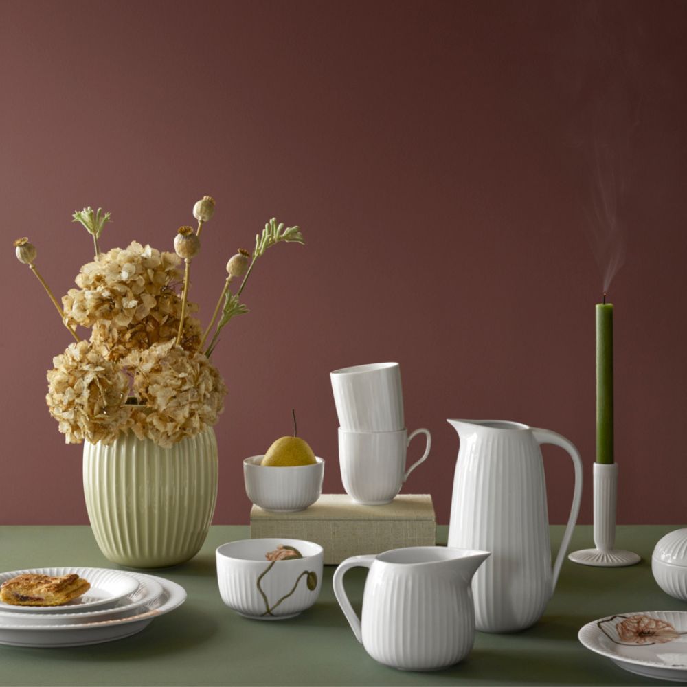 Dessertteller HAMMERSHOI 19 cm, weiß, porzellan, Kähler